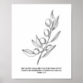 Psalm 52:8 poster (Vorne)