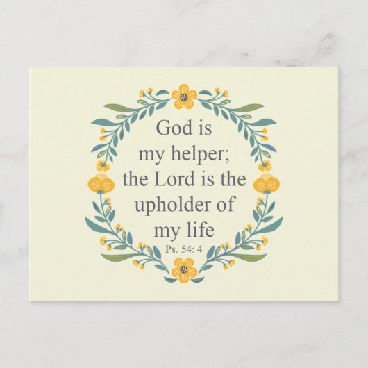 Psalm 54:4 postkarte (Vorderseite)