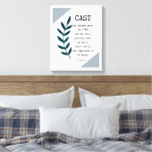 Psalm 55:22 Christliche Wanddekoration aus überzog Leinwanddruck (Insitu (Schlafzimmer))