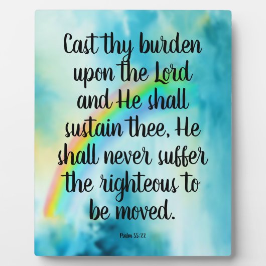 Psalm 55:22 fotoplatte (Vorderseite)