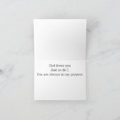 Psalm 55:22 Grußkarte Karte (Innenseite)