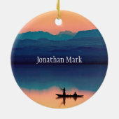 Psalm 55:22 Kümmern Sie sich um den LORD Keramik Ornament (Hinten)