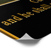 Psalm 55:22 Poster (Ecke)