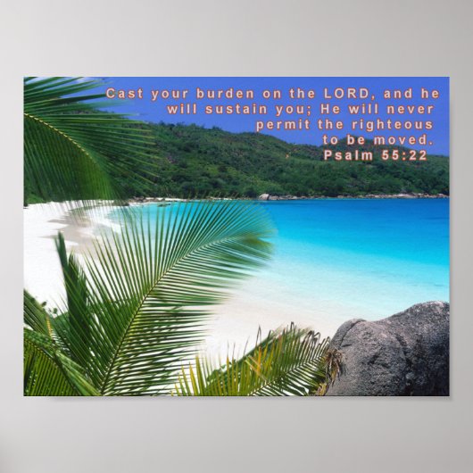 Psalm 55:22 poster (Vorne)
