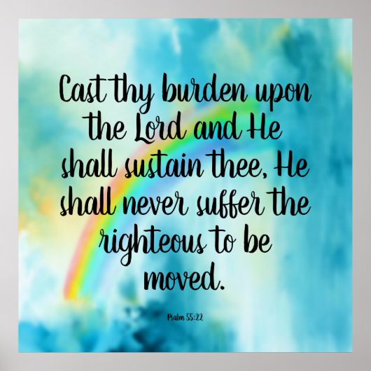 Psalm 55:22 poster (Vorne)