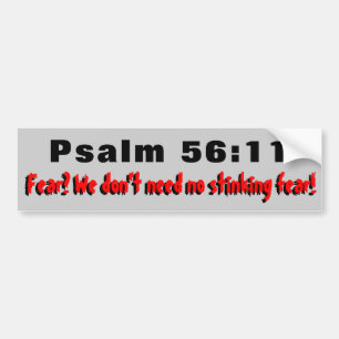 Psalm 56:11 Angst? Brauche kein NEIN! Autoaufkleber