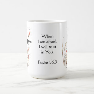 Psalm 56:3 Bibel-Schrift Vertrauen in Ihr Blackbir Kaffeetasse