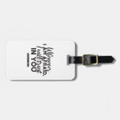 Psalm 56:3 Bibelverse Kunst "Ich werde dir vertrau Gepäckanhänger (Vorderseite horizontal)