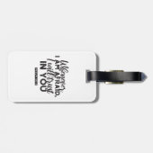 Psalm 56:3 Bibelverse Kunst "Ich werde dir vertrau Gepäckanhänger (Rückseite horizontal)