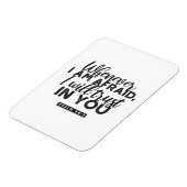 Psalm 56:3 Bibelverse Kunst "Ich werde dir vertrau Magnet (Linke Seite)