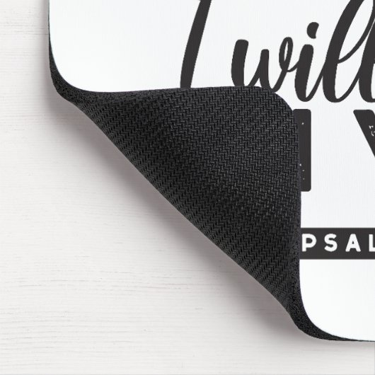 Psalm 56:3 Bibelverse Kunst "Ich werde dir vertrau Mousepad (Ecke)