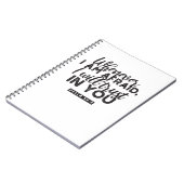 Psalm 56:3 Bibelverse Kunst "Ich werde dir vertrau Notizblock (Linke Seite)