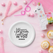 Psalm 56:3 Bibelverse Kunst "Ich werde dir vertrau Pappteller (Party)