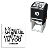 Psalm 56:3 Bibelverse Kunst "Ich werde dir vertrau Permastempel (Beispiel)