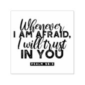 Psalm 56:3 Bibelverse Kunst "Ich werde dir vertrau Permastempel (Design)
