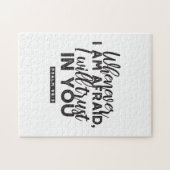 Psalm 56:3 Bibelverse Kunst "Ich werde dir vertrau Puzzle (Horizontal)