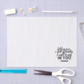 Psalm 56:3 Bibelverse Kunst "Ich werde dir vertrau Seidenpapier (Handwerk)