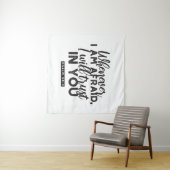 Psalm 56:3 Bibelverse Kunst "Ich werde dir vertrau Wandteppich (Beispiel (Horizontal))