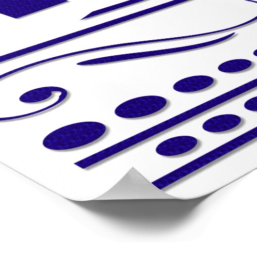 Psalm 56:3 Bibelverse-Poster Poster (Ecke)