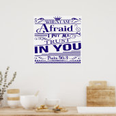 Psalm 56:3 Bibelverse-Poster Poster (Küche)