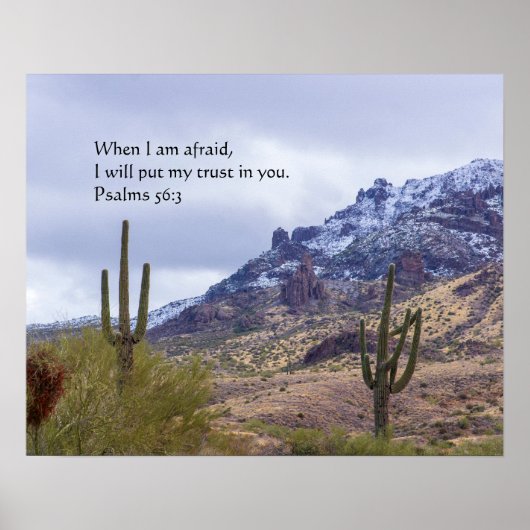 Psalm 56:3 Poster (Vorne)