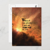 Psalm 56:3 postkarte (Vorne/Hinten)