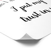 Psalm 56:3 Wenn ich fürchte, Bibel Verse Wasserfar Poster (Ecke)