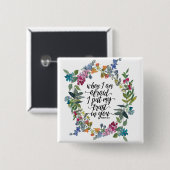 Psalm 56:3 Wenn ich fürchte, ich vertraue Ihnen Button (Vorne & Hinten)