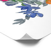 Psalm 56:3 Wenn ich fürchte, ich vertraue Ihnen Poster (Ecke)