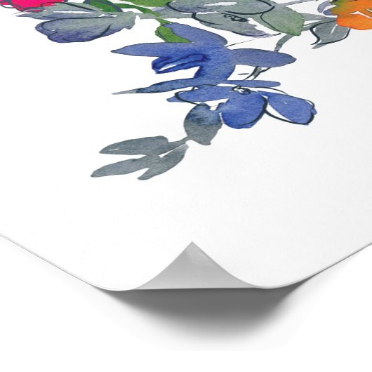 Psalm 56:3 Wenn ich fürchte, ich vertraue Ihnen Poster (Ecke)