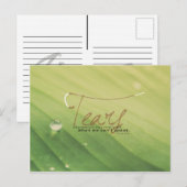 Psalm 56:8 - Auch Tränen sind Gebete Postkarte (Vorne/Hinten)