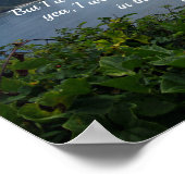 Psalm 59:16 Aber ich werde von deinem Power singen Poster (Ecke)