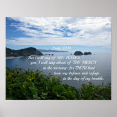 Psalm 59:16 Aber ich werde von deinem Power singen Poster (Vorne)