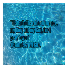 Psalm 5:2 WEBU Poster