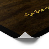 Psalm 5:3 Christliches Bibelverse-Poster Poster (Ecke)