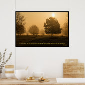 Psalm 5:3 Christliches Bibelverse-Poster Poster (Küche)