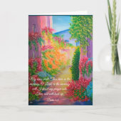 Psalm 5:3-Karte Karte (Vorderseite)