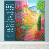 Psalm 5:3 leinwanddruck (Insitu (Holzboden))