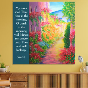 Psalm 5:3 leinwanddruck