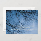 Psalm 5:3 Meine Stimme solltet ihr morgens hören Postkarte (Vorne/Hinten)