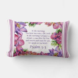 Psalm 5:3 Reversible Lendenkissen