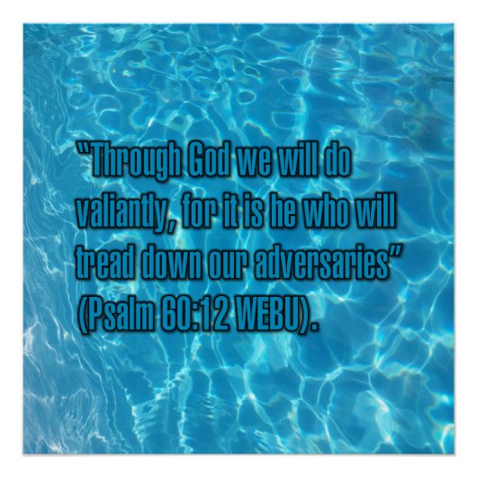 Psalm 60:12 WEBU Poster (Vorderseite)