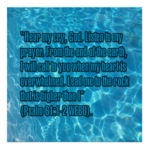 Psalm 61:1-2 WEBU Poster