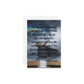 Psalm 61:1-3 KJV Bibelverse Flachgrüßkarte Karte (Vorderseite/Rückseite Beispiel)