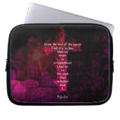 Psalm 61:2 Bibel Verse Inspiration Zitat Laptopschutzhülle (Vorderseite)