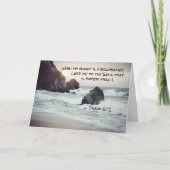 Psalm 61:2 Führe mich zum Felsen, der höher ist Karte (Vorderseite)