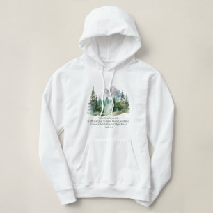 Psalm 61:2 Führe mich zum Rock-Bibelberg Hoodie
