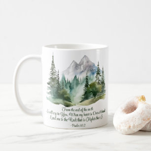 Psalm 61:2 Führe mich zum Rock-Bibelberg Kaffeetasse