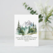 Psalm 61:2 Führe mich zum Rock-Bibelberg Postkarte (Stehend Vorderseite)