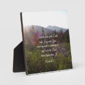 Psalm 61:2 Vom Ende der Erde werde ich weinen Fotoplatte (Vorderseite)